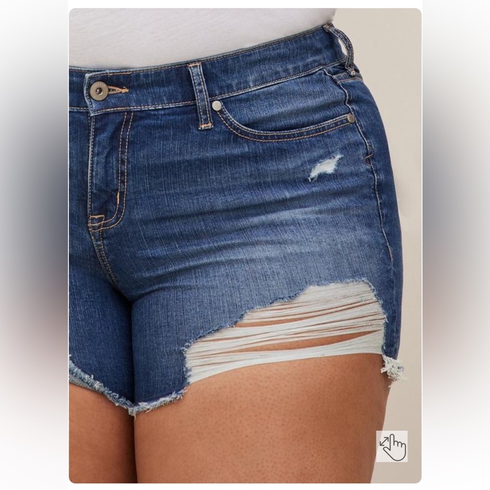 Torrid 5 Inch Vintage Stretch Mid-Rise Short 12 - Picture 11 of 13